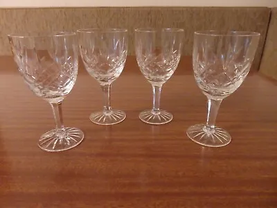 Buy 4 Vintage Edinburgh Crystal Lomond Wine /water Glasses Made In Scotland • 30£