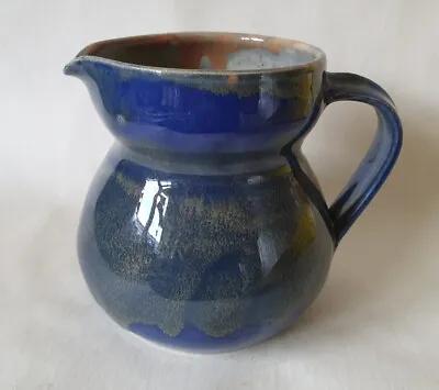 Buy Mount Saint Bernard Abbey Pottery Stoneware Jug Vintage Studio Pottery Jug Blue • 9.99£