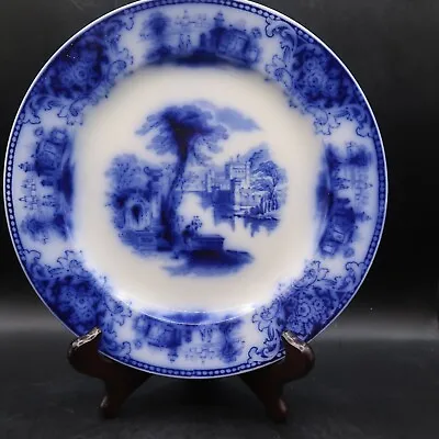 Buy Flow Blue W. H. Grindley Co. England “Shanghai” 8 ¾” Plate • 20.82£