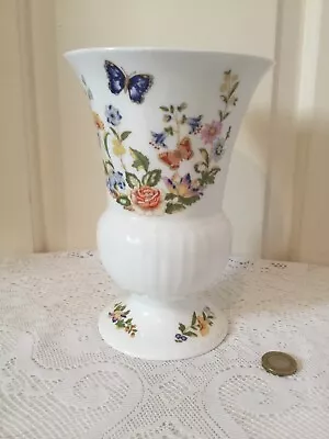 Buy AYNSLEY Cottage Garden Large 8  Pedestal Vase - Excellent Condition • 7.99£
