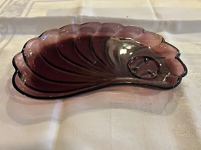 Buy Rare Purple Amethyst Depression Glass Swirl Desert Plate Set Of 9 • 18.94£