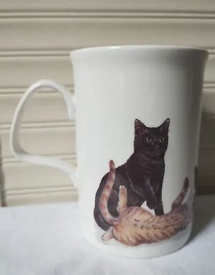 Buy  CAT EXCLUSIVE DESIGN BY ROY KIRKHAM 1989 STRAIGHT CUP/ MUG HEIGHT 10 Cm, VGC • 10.99£