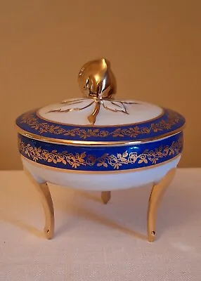 Buy Rare Meissner Limoges France Porcelain Trinket Jewellery Box With Rose Detail • 195£