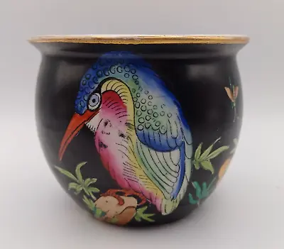 Buy Maling CETEM Ware Kingfisher Bird Small Plant Cache Pot Bowl • 39.99£