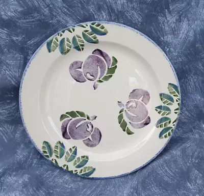 Buy Poole  Pottery —🐬— Sponge Designs — Dorset Fruit — Plums — Dinner Plate — Ocn • 24.50£