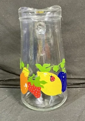 Buy Vintage Tall Water Juice / Cocktail Jug – Colourful Fruit Design – Retro! – • 4.99£