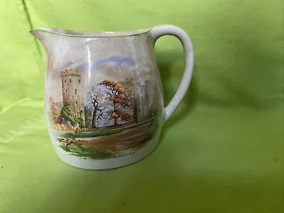 Buy Nelson Ware Jug- Old English Castles - Warwick Castle A/F Crazing & Staining (N) • 1.75£