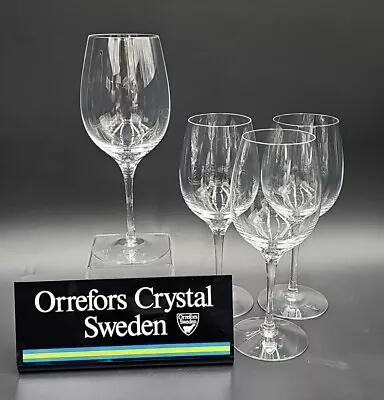 Buy Orrefors Crystal Sweden MERLOT Set/4 Wine Glasses MINT TAGS • 96.18£