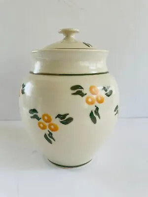 Buy STONEWARE JACKSON POTTERY Irish Covered Floral 9  Biscuit Cookie Jar Canister • 34.02£