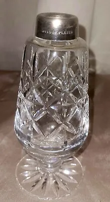 Buy Vintage Crystal Cut Glass Silver Plated Top Sugar Shaker -Edinburgh Crystal - • 11.95£