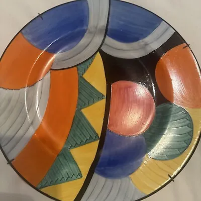 Buy Grays Pottery Plate Susie Cooper Art Deco Geometric Cubist RARE Moon & Mountain • 195£