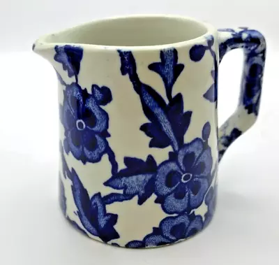 Buy Burleigh Ware Blue Arden Floral Miniature Milk Cream Tankard Jug ~ 5cm High • 15.99£