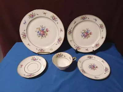 Buy Bavaria Tirschenreuth THE QUEENS ROSE 4416 Place Setting 5 Pcs Free Shipping • 47.95£