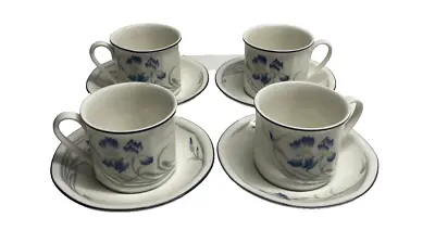 Buy Royal Doulton Minerva Bone China Cups, Saucers, Small Plates Set Of 4 ( A7) • 12.99£
