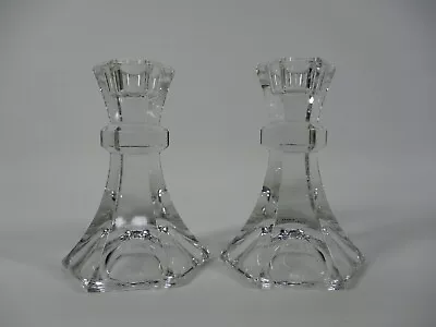 Buy Vtg Set Of 2 Towle 24% Lead Crystal Glass Candle Holders Candlesticks Austria 5  • 12.53£