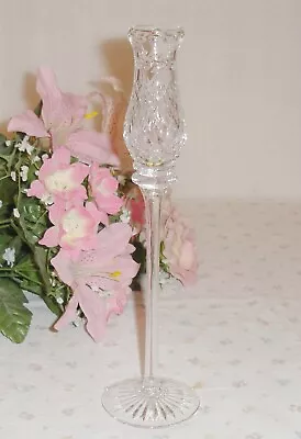 Buy Vintage Cut Glass Crystal Candlestick 12  Tall Stunning💘Elegant💘 • 9.99£