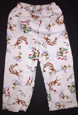 Buy Pottery Barn Kids Rudolph Reindeer Flannel Pajama Pants Size 6 New Christmas • 9.46£