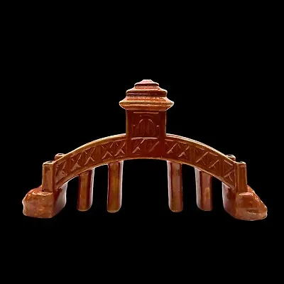 Buy Early Carlton Ware Spill Holder Chinese Bridge Design Lustre Orange Rare Ex Cdtn • 138£
