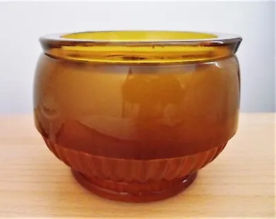 Buy Vintage Art Deco Davidson Amber Glass 10/1910 Flower Bowl With #10 Flower Grid • 29.99£