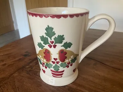 Buy Emma Bridgewater Pottery Cocoa Mug Christmas Joy Robins Red Green New Unused • 19.99£