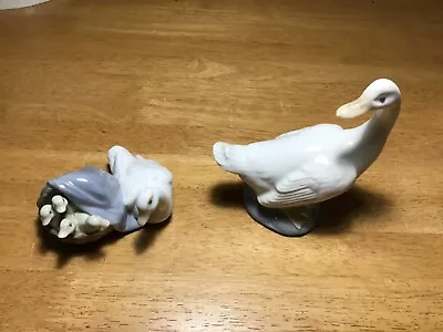 Buy Nao And LLadro China Figures Duck With Ducklings And A Swan • 5£