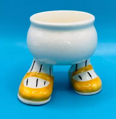 Buy Vintage Carlton Ware Walking Ware Ceramic Egg Cup With Yellow Shoes VGC • 10.99£