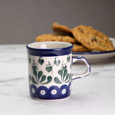 Buy Polish Pottery 130ml Mini Mug - Love Leaf • 9.95£