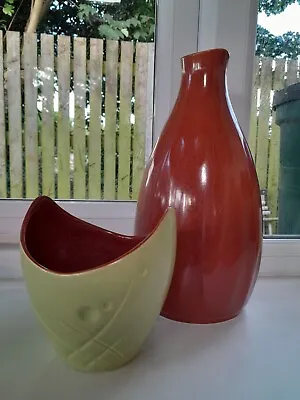 Buy Vintage Royal Norfolk Pottery Vases By Alan Compton • 30£