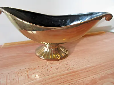 Buy Vintage Beswick Pottery Copper Lustre Art Deco Style Mantle / Boat Vase 33cm • 19.99£