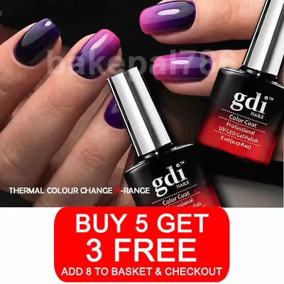 Buy Gdi Nails,THERMAL COLOUR CHANGE,UV/LED Soak Off Gel Nail Polish,100% UK BRAND • 3.60£