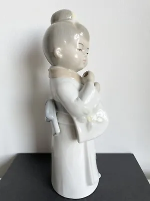 Buy Vintage Large Japan Figurine Girl Lady Porcelain Ceramic  Lladro Style VGC  • 9.99£