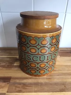 Buy Vintage Hornsea Bronte Biscuit Jar With Lid. 1970s • 15£