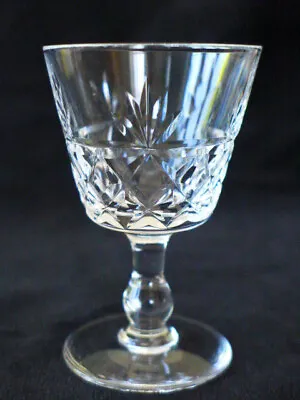 Buy Royal Brierley Bruce Cut Liqueur Glass - Maker's Etch Mark - Excellent Condition • 7.50£