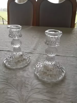 Buy 2 Glass Candlesticks, Grand Illusions, New • 3£