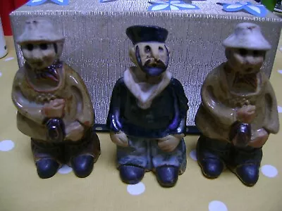 Buy Three Vintage Tremar Pottery Figures. Two Drinking Yokels And One Sailor. • 11£