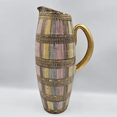 Buy Aldo Londi Bitossi Sgraffito Seta Ceramic Pitcher MCM Italian Pottery Vase READ  • 124.67£