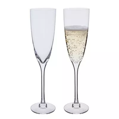 Buy Dartington Clear Crystal Glass Tall And Elegant Rachael Champagne Flute Set Of 2 • 59.99£