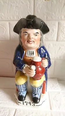 Buy  Early Antique Staffordshire Toby Jug.  1793 . With Hat Lid. Rare! 🇬🇧  • 135£