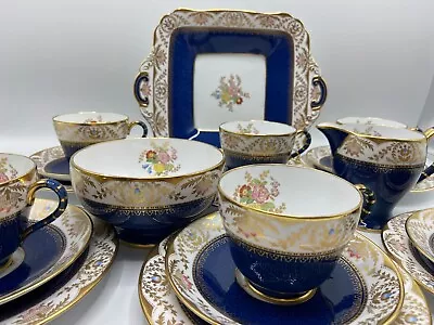 Buy Spode Copeland Regent Y3963 Tea Set 6 Cups & Saucers, Cake Plates Jug Sugar Bowl • 70£