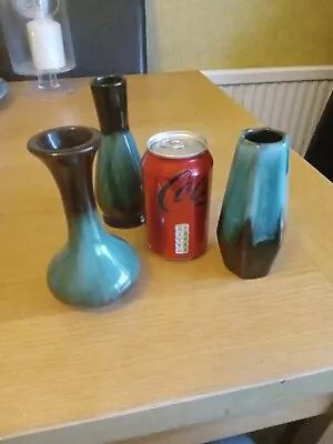Buy 3 Blue Mountain Pottery Bud Vases • 5£