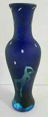 Buy Okra Glass ~ Moondance Vase ~ Approx. 12.5  In Height ~ Signed • 225£