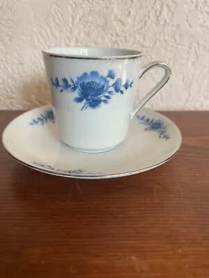 Buy Eschenbach Bavaria China Blue Danish Pattern Teacup & Saucer  • 8.69£
