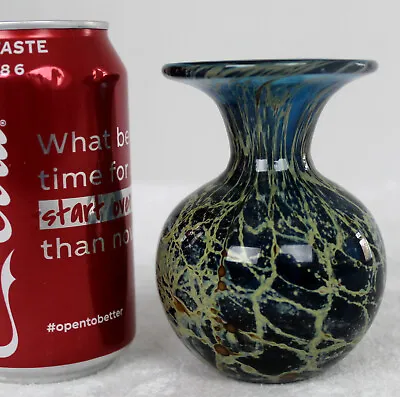 Buy Mdina Vintage Art Glass Vase (Signed) Midina Malta, FREEPOST • 29£