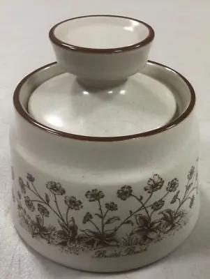 Buy Vntg Noritake Stoneware Desert Flowers Sugar Bowl W/ Lid  Brittle Brush  #8341 • 7.59£
