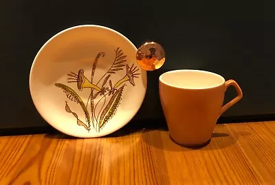 Buy Crown Devon Coffee Cup & Saucer Mid Century Modern Collectable Ceramic Meadow • 3.50£
