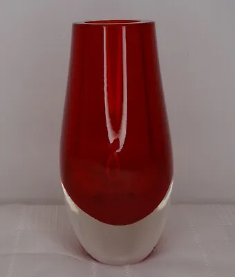 Buy WHITEFRIARS, Geoffrey Baxter, Red Glass Bud Vase 9497. 4  Tall • 15£