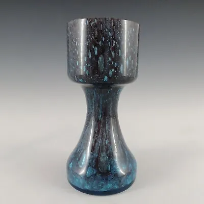 Buy Scandinavian Style Bubbly Blue Opal Cased Glass Vase • 35£