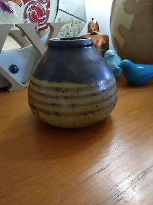 Buy Small Vintage Hand Thrown Pottery Vase • 15£