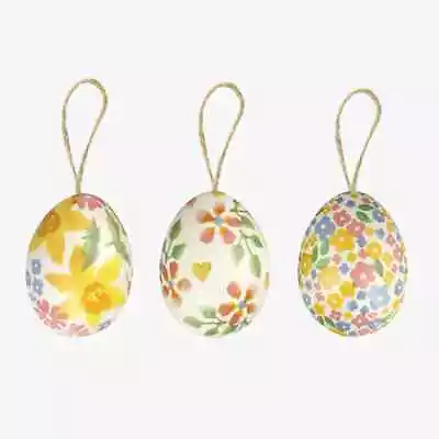 Buy Emma Bridgewater Wild Daffodils Set Of 3 Small Tin Egg Decorations BNWT • 5£