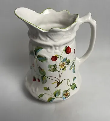 Buy Staffordshire James Kent Old Foley Strawberry Painted Pitcher/vase Summer • 18.94£